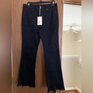 New with tags Before You Collection Jeans Frayed Ends Size medium.